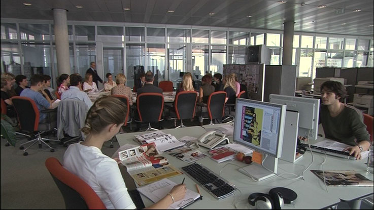 Editorial conference at "Hubert Burda Medien" in Offenburg